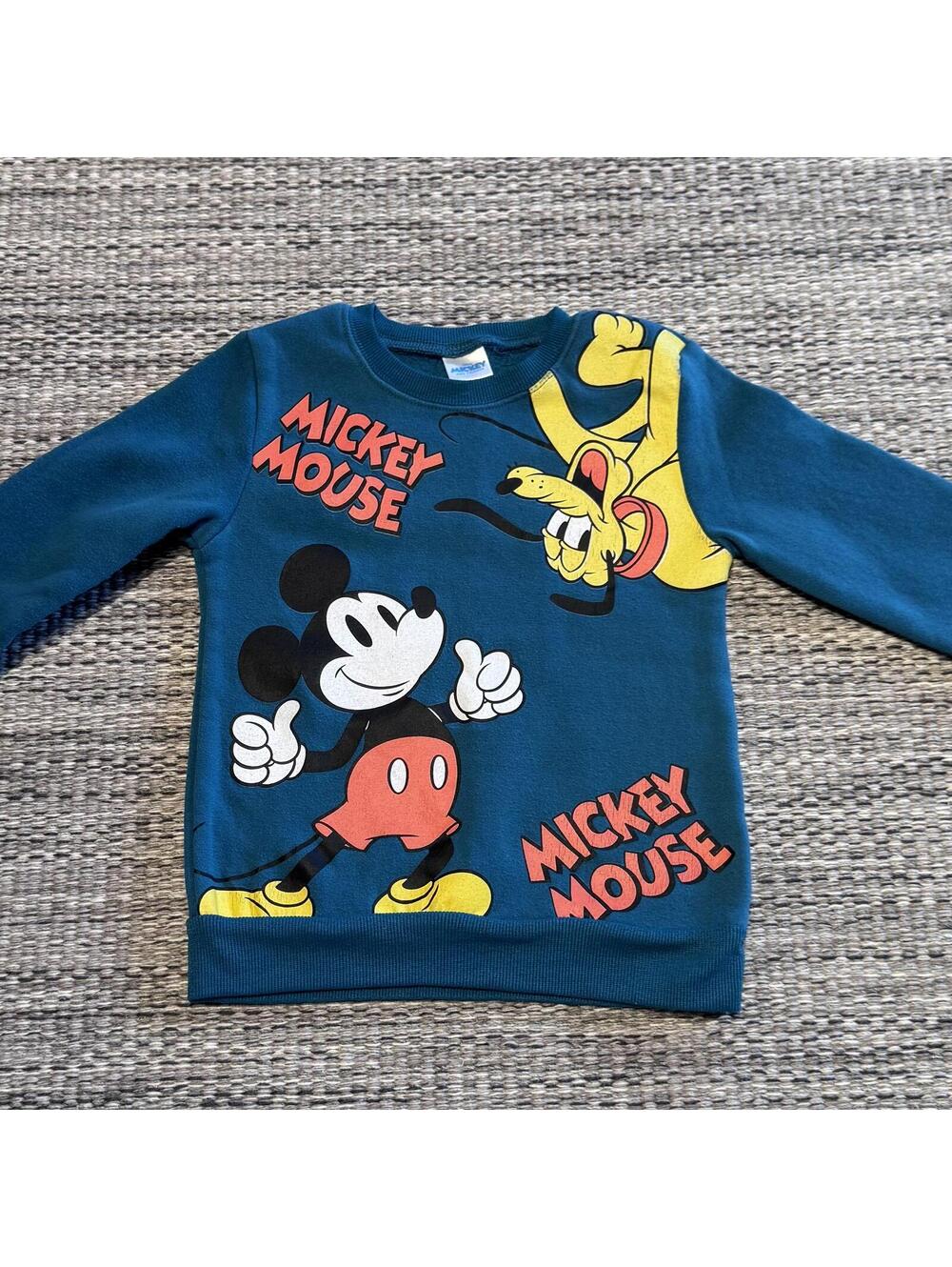 Disney Mickey Mouse teal sweatshirt long sleeve vintage inspired graphic size 4T